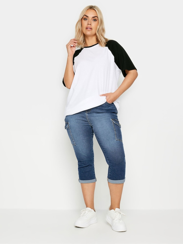 Yours Curve Denim Nilkkapituiset housut Reisitaskuhousut Farkut - Kuva 2 / 5