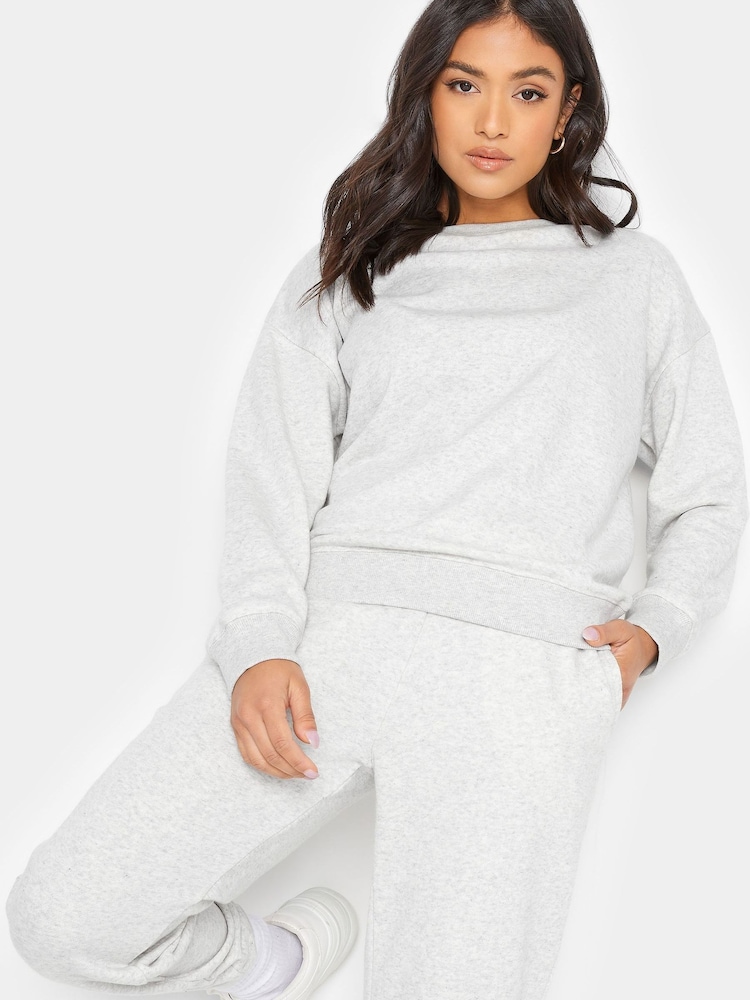 PixieGirl Petite Grey Crew Neck Sweatshirt - Image 1 of 4