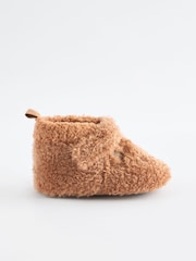 Neutral Brown Touch Fastening Character Baby Booties (0-2mths) - Image 2 of 5