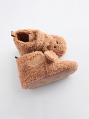 Neutral Brown Touch Fastening Character Baby Booties (0-2mths) - Image 3 of 5