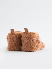 Neutral Brown Touch Fastening Character Baby Booties (0-2mths) - Image 4 of 5