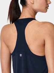 Sweaty Betty Navy Blue Breathe Easy Run Vest - Image 4 of 5