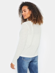M&Co Ivory White Crochet Cardigan - Image 3 of 5