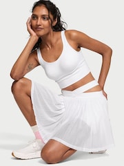 Victoria's Secret White Cross Back Mesh Sports Bra - Image 3 of 4