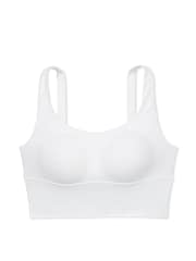 Victoria's Secret White Cross Back Mesh Sports Bra - Image 4 of 4