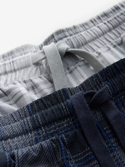 Black/Navy Blue Check Pyjamas Shorts Set 2 Pack - Image 13 of 13