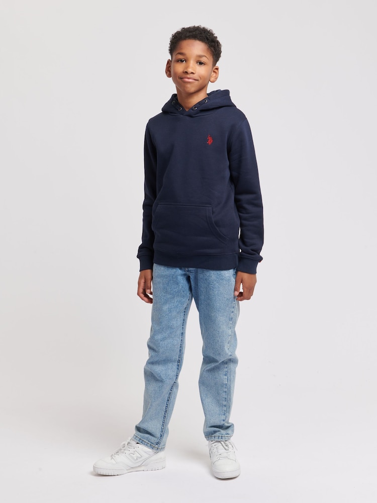 Blauw - U.S. Polo Assnvoor ons. Double Horsemen hoodie voor jongens - Image 2 of 4
