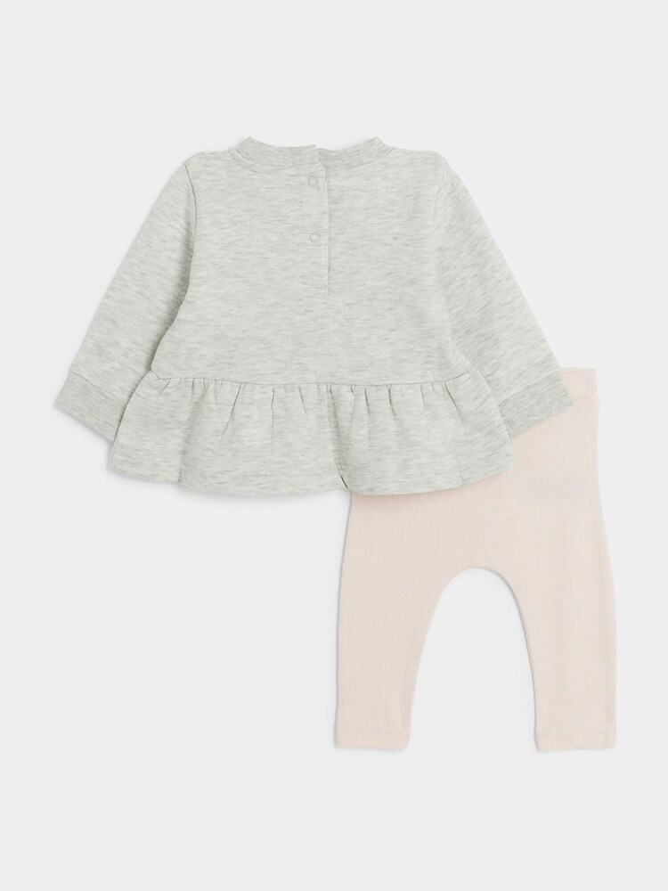 River Island Sweatshirt-Set für Baby-Mädchen "Ballett" mit Schößchen 100 % Baumwolle - Bild 2 von 5