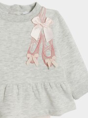 River Island Sweatshirt-Set für Baby-Mädchen "Ballett" mit Schößchen 100 % Baumwolle - Bild 3 von 5