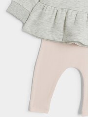 River Island Sweatshirt-Set für Baby-Mädchen "Ballett" mit Schößchen 100 % Baumwolle - Bild 4 von 5