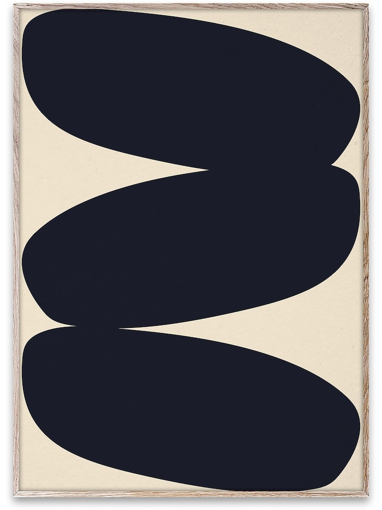 Paper Collective Beige Solid Shapes 01 Framed Wall Art Print in Natural Oak Frame - Image 1 of 4 Paper Collective Beige Solid Shapes 01 Framed Wall Art Print in Natural Oak Frame - Image 1 of 4