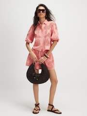 River Island Pink Short Sleeve Cornelli Shirt - Image 1 of 4