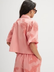 River Island Pink Short Sleeve Cornelli Shirt - Image 3 of 4