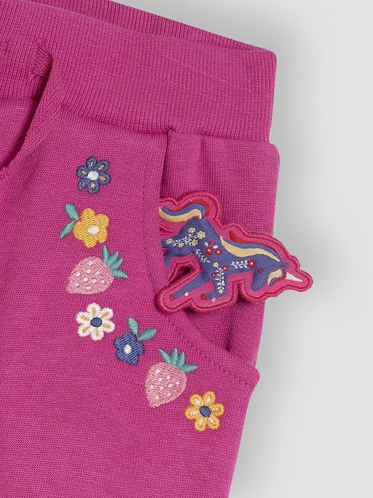 JoJo Maman Bébé Cornflower Unicorn Sweatshirt and Joggers Set - Image 8 of 8