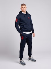 U.S. Polo Assn. Blue Mens Classic Fit Player 3 100% Cotton Hoodie - Image 3 of 6