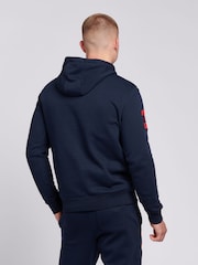 U.S. Polo Assn. Blue Mens Classic Fit Player 3 100% Cotton Hoodie - Image 4 of 6