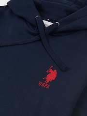 U.S. Polo Assn. Blue Mens Classic Fit Player 3 100% Cotton Hoodie - Image 6 of 6