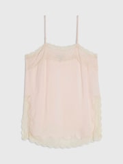 River Island Pink Lace Trim Cami Top - Image 5 of 6