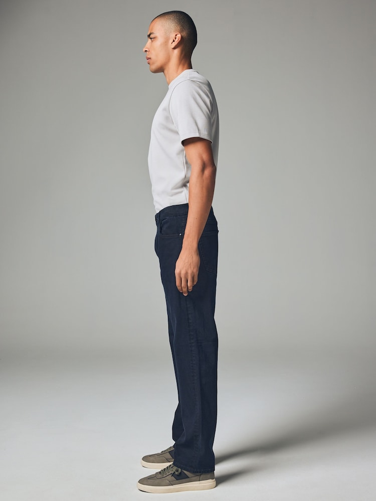 Blue Ink Straight Fit Classic Stretch Jeans - Image 3 of 12