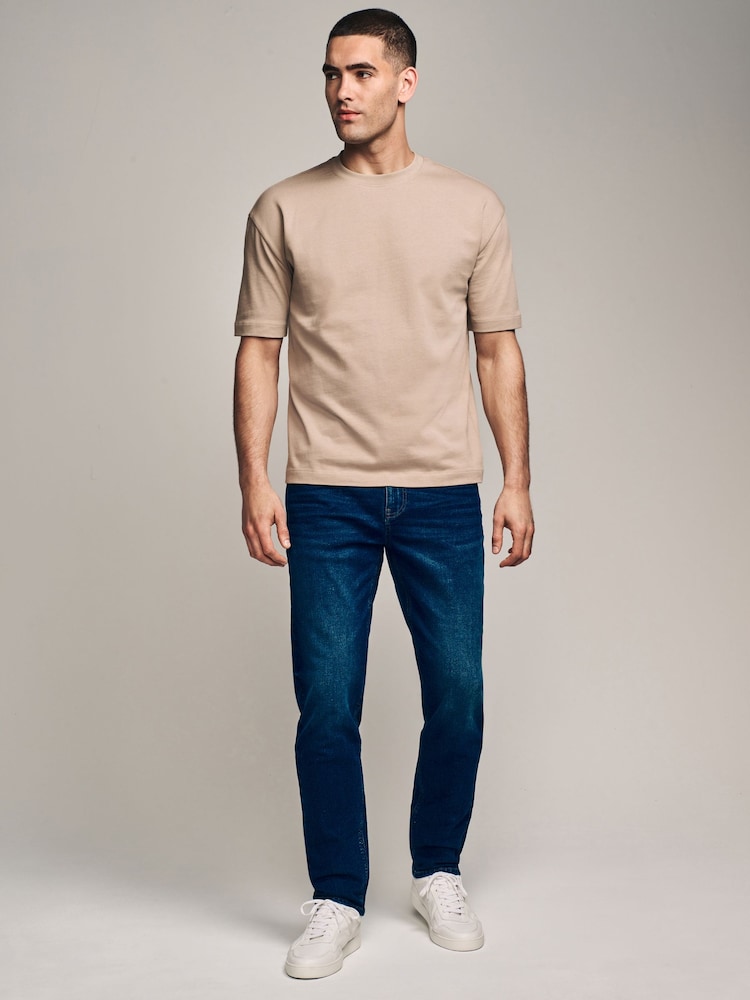 Mid Blue Slim Fit Essential Stretch Jeans - Image 2 of 7