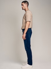 Mid Blue Slim Fit Essential Stretch Jeans - Image 3 of 7