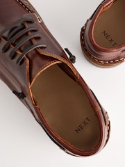 Chestnut Brown Leather Boat Shoes - Image 4 of 4
