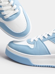 Yours Curve Blue Chunky Trainers In Extra Wide EEE Fit - Image 4 of 5