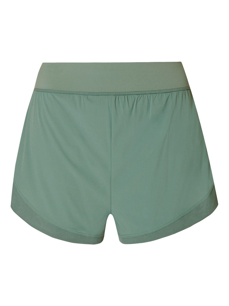 Sweaty Betty Cool Forest Green Tempo Run Shorts - Image 9 of 9