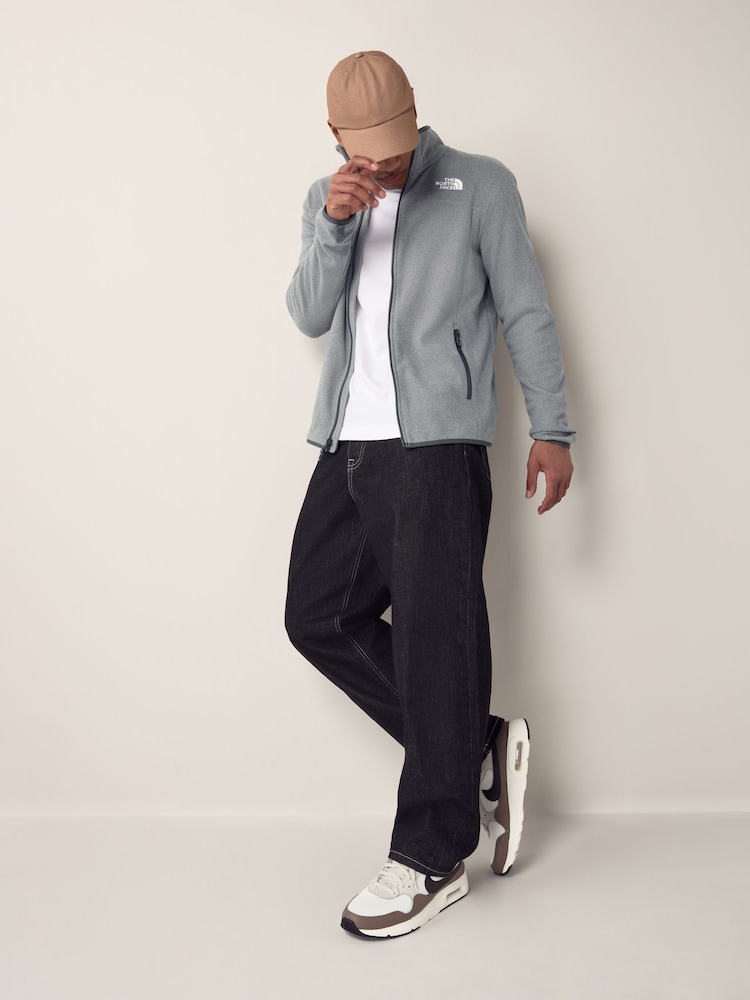 The North Face Grey Glacier Full Zip Fleece - Image 3 of 6