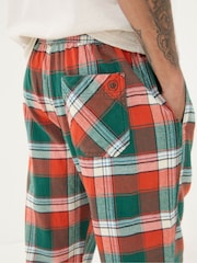 FatFace Helmsley Orange Check Pyjama Bottoms - Image 6 of 7