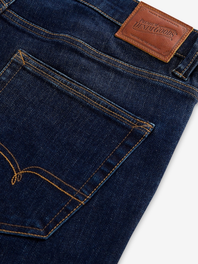 Indigo Blue Slim Fit Signature Cosy Inside Brushed Denim Jeans - Image 11 of 12