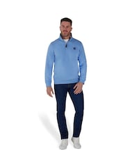 Raging Bull Blue Badge Quarter Zip Sweat Top - Image 1 of 5