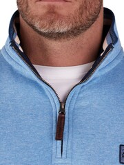 Raging Bull Blue Badge Quarter Zip Sweat Top - Image 3 of 5