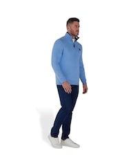 Raging Bull Blue Badge Quarter Zip Sweat Top - Image 4 of 5