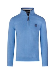 Raging Bull Blue Badge Quarter Zip Sweat Top - Image 5 of 5