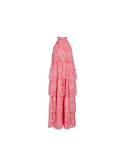 VILA Pink Printed Tierred Maxi Dress - Image 2 of 3