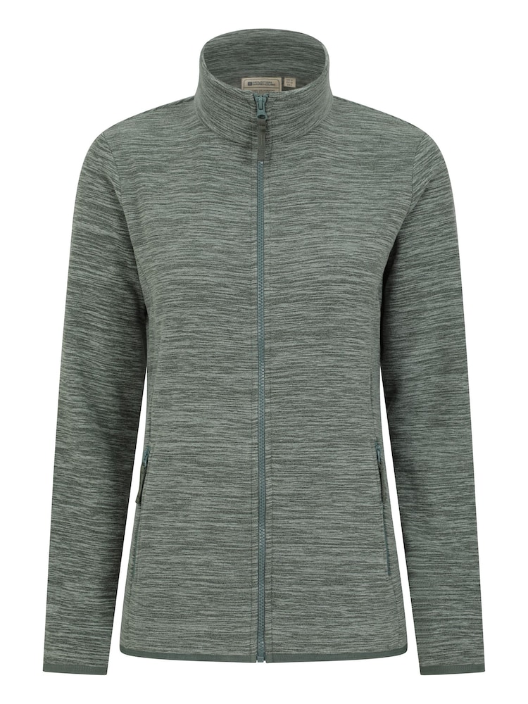 Mountain Warehouse Green Womens Snowdon Melange II Full-Zip Fleece - Image 1 of 5