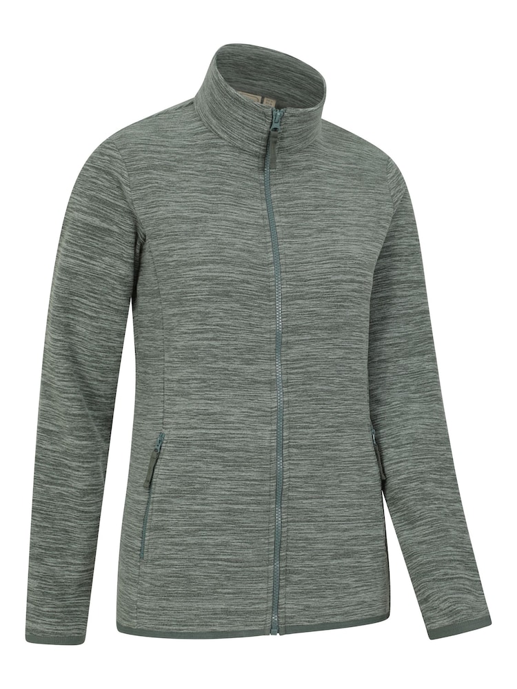 Mountain Warehouse Green Womens Snowdon Melange II Full-Zip Fleece - Image 3 of 5