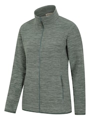 Mountain Warehouse Green Womens Snowdon Melange II Full-Zip Fleece - Image 4 of 5
