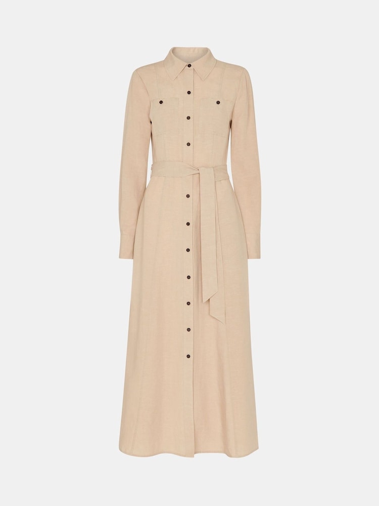 Whistles Blue Estella Shirt Dress - Image 5 of 5