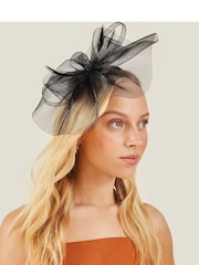 črna - Accessorize Mini Mia Crin Fascinator - Slika 4 iz 4