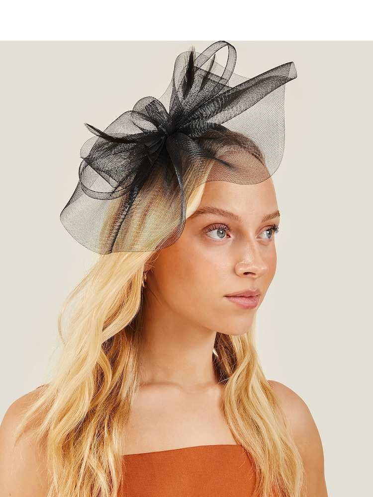 črna - Accessorize Mini Mia Crin Fascinator - Slika 4 iz 4