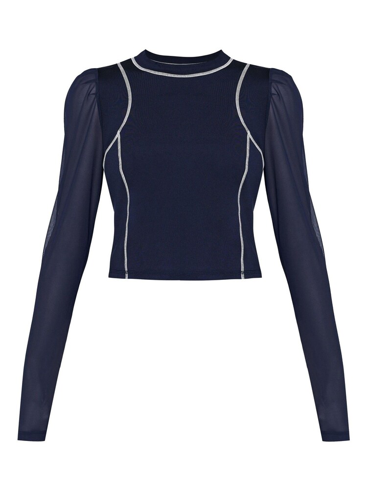 Sweaty Betty Navy Blue Puff Long Sleeve Top - Image 6 of 6 Sweaty Betty Navy Blue Puff Long Sleeve Top - Image 6 of 6