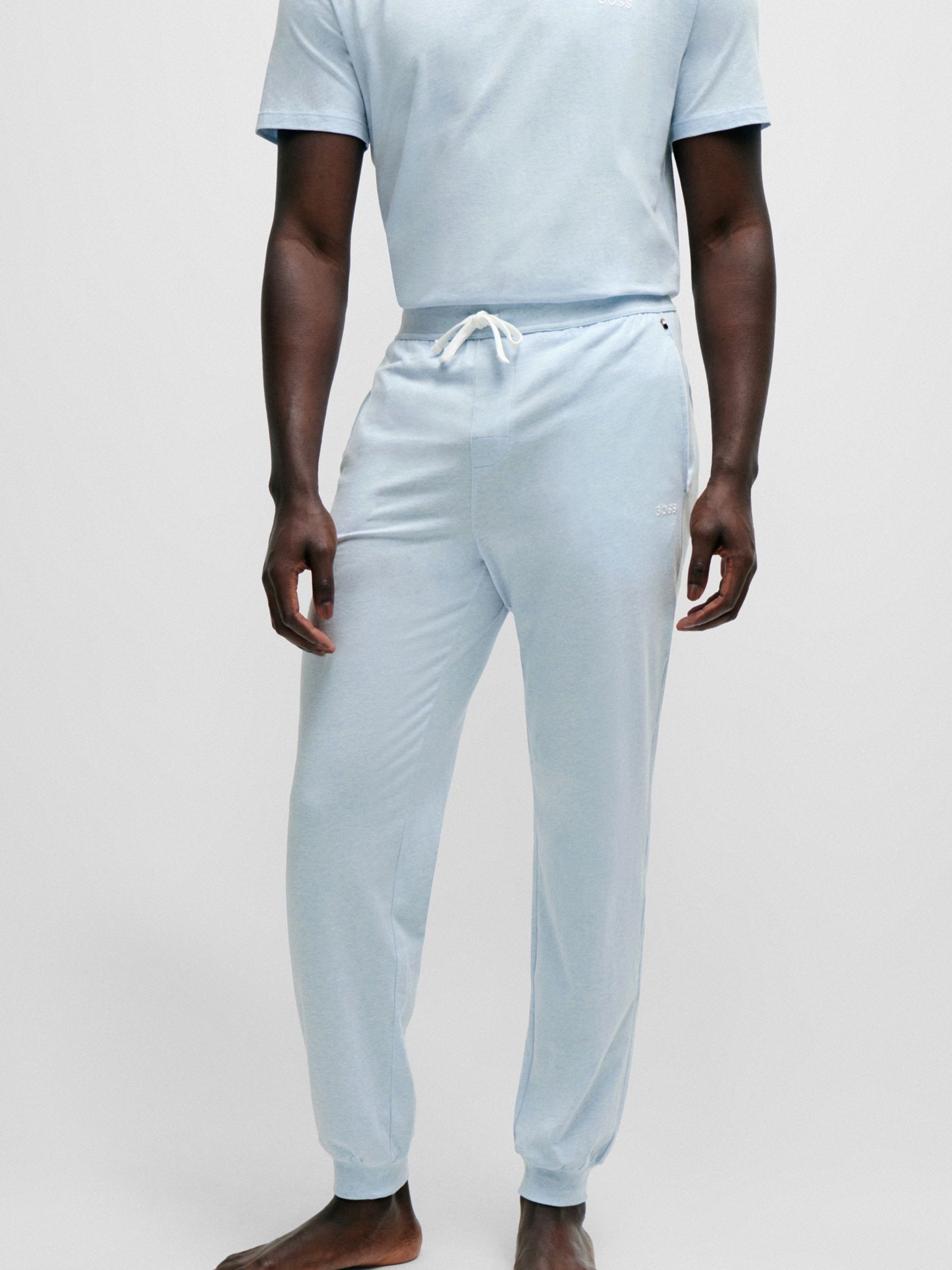 Buy BOSS Light Blue Mix Match Slim Fit Stretch Cotton Joggers from Next Oman