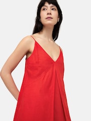 Jigsaw Red 100% Linen Sundress - Image 2 of 7