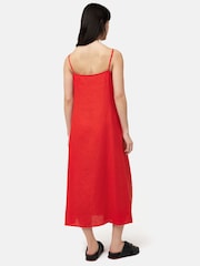 Jigsaw Red 100% Linen Sundress - Image 5 of 7
