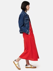 Jigsaw Red 100% Linen Sundress - Image 6 of 7