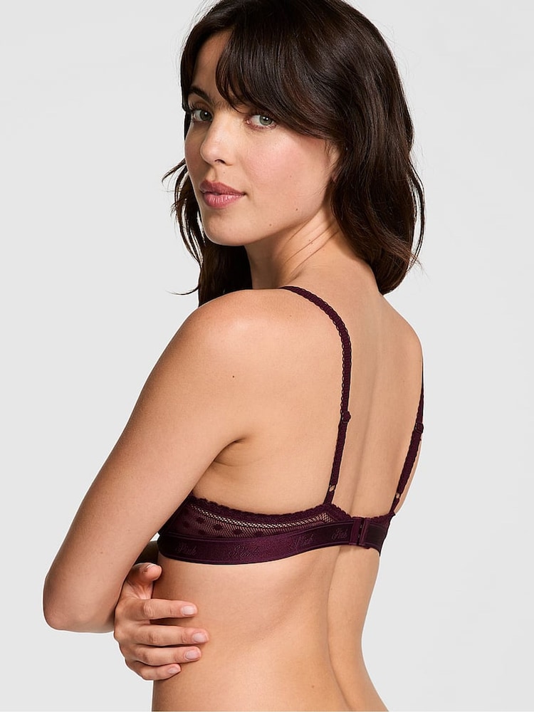 Paarse roos sierlijke stip - Victoria's Secret PINK beha van kant - Image 2 of 4