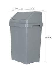 Wham Silver 3 Piece Casa Bin Set - Image 4 of 6