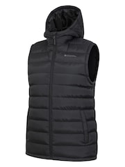 Mountain Warehouse Black Seasons Mens Water-Resistant Hooded Padded Gilet - Image 6 of 9